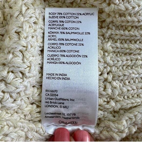 ANTHROPOLOGIE Printed Sleeve Ruffle Sweater, Size XL, New with Tag MSRP $168 - Picture 7 of 8